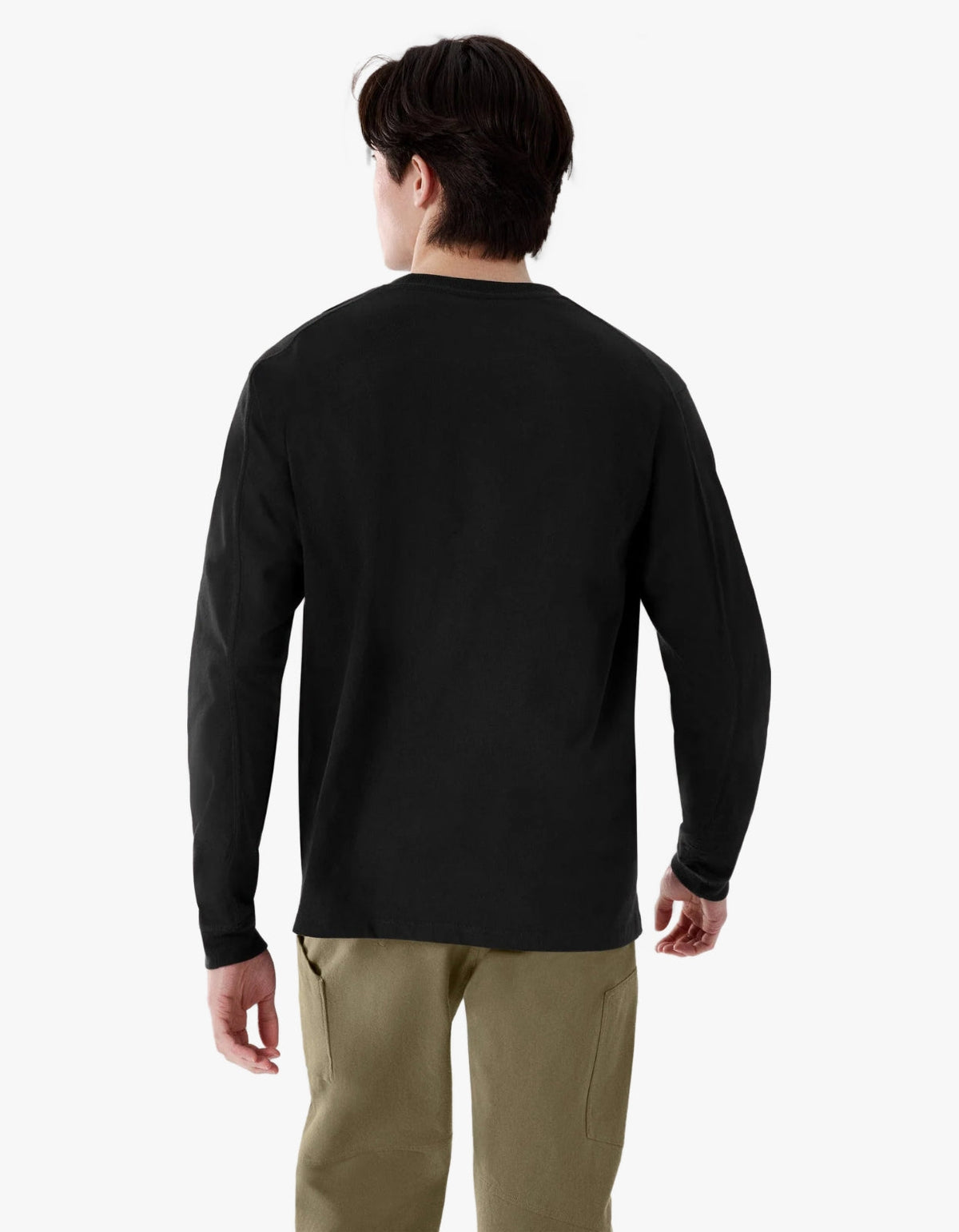 Kragg Cotton L/S T Shirt Mens - 24K Black