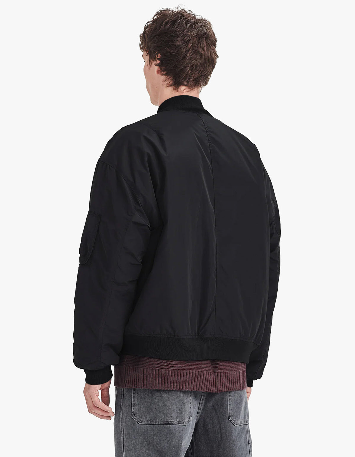 Mens Bomber Jacket - Black