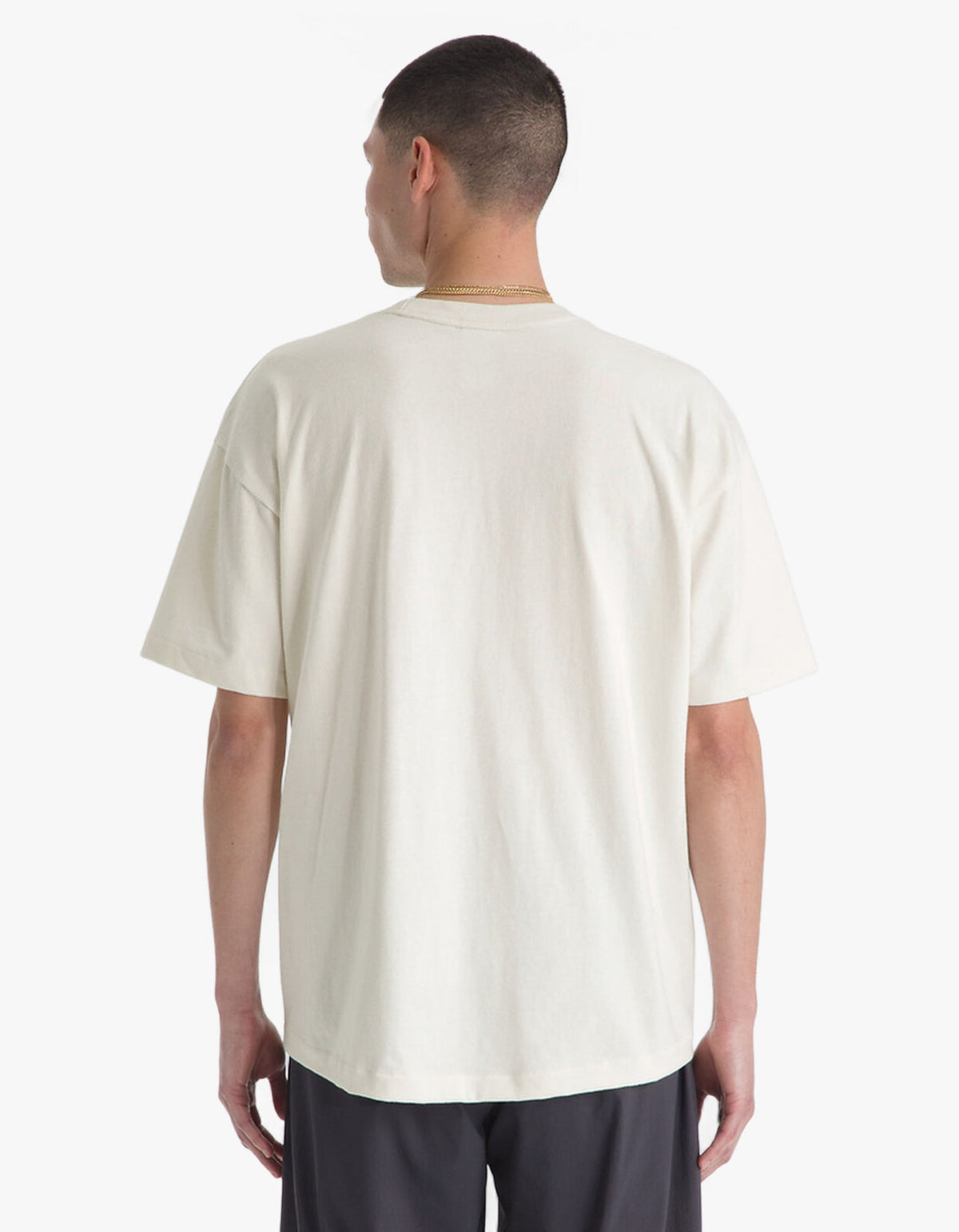 Mens Red Box S/S Tee - White Dune