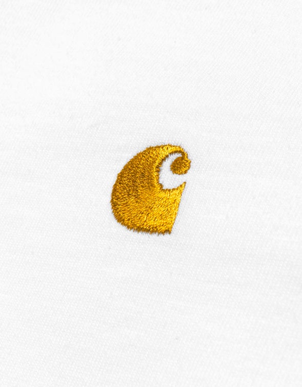 L/S Chase T Shirt - White/Gold