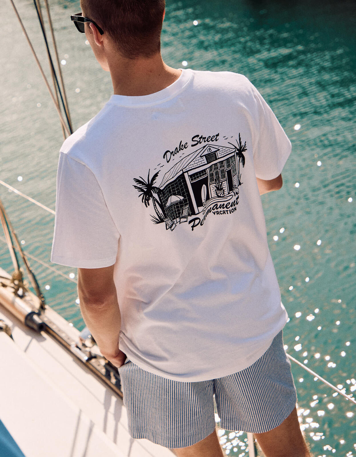 Permanent Vacation Tee - White