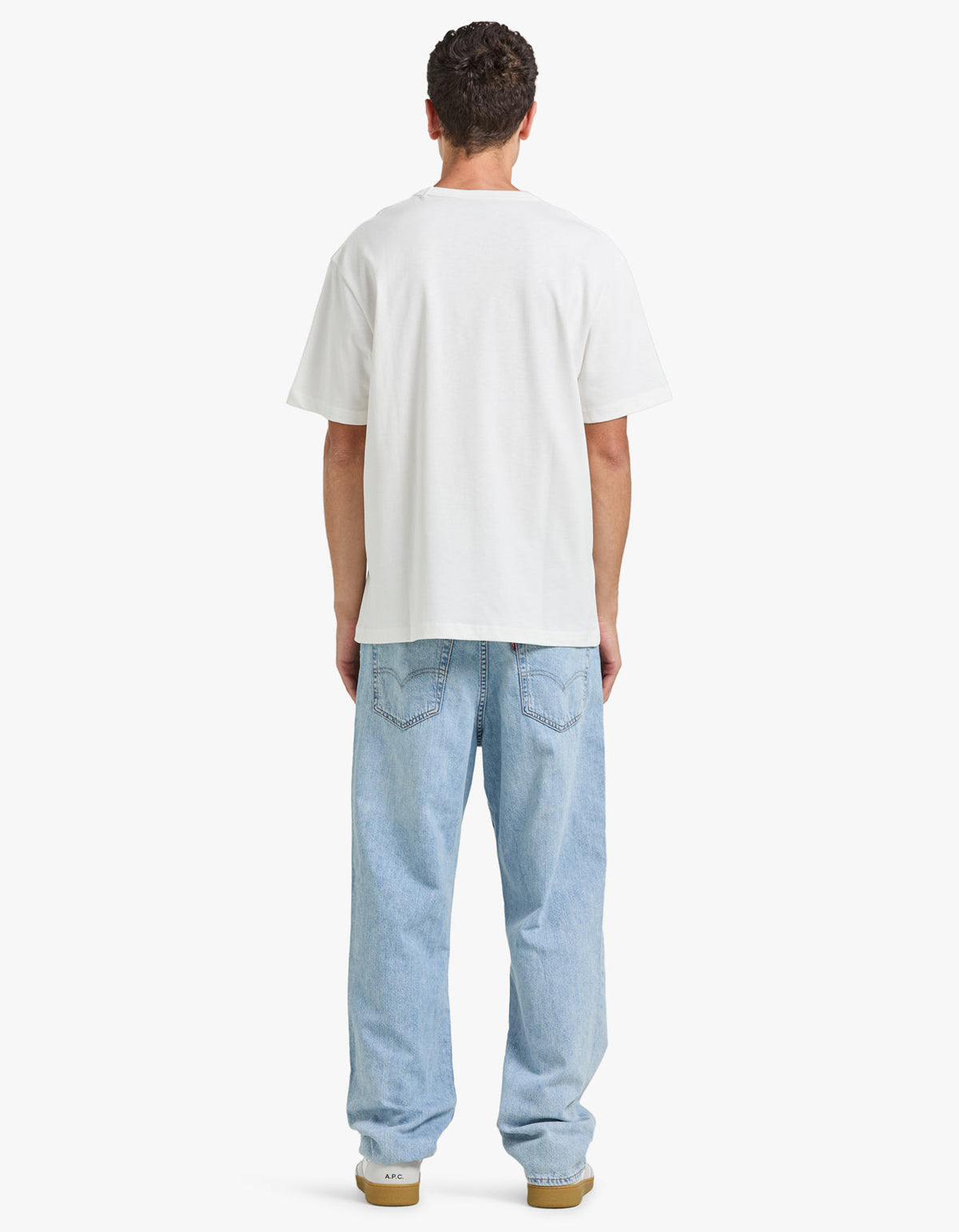 Boxy Petit VPC T Shirt - TAE White/Dark Navy