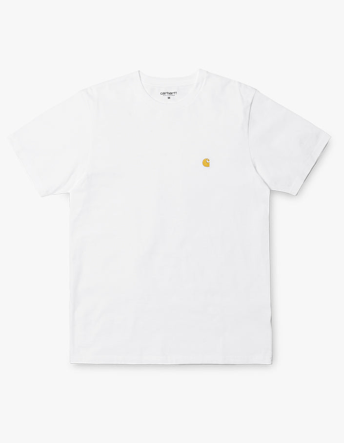 S/S Chase T Shirt - White/Gold