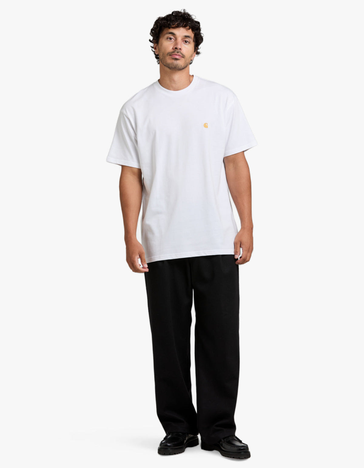 S/S Chase T Shirt - White/Gold