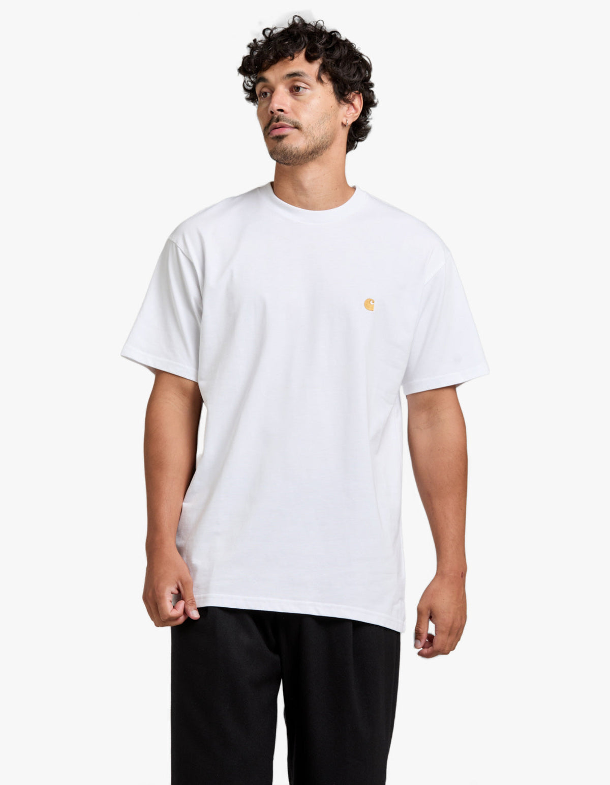S/S Chase T Shirt - White/Gold
