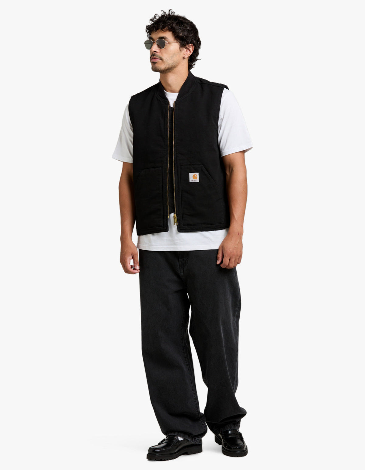 Classic Vest - Black Rinsed