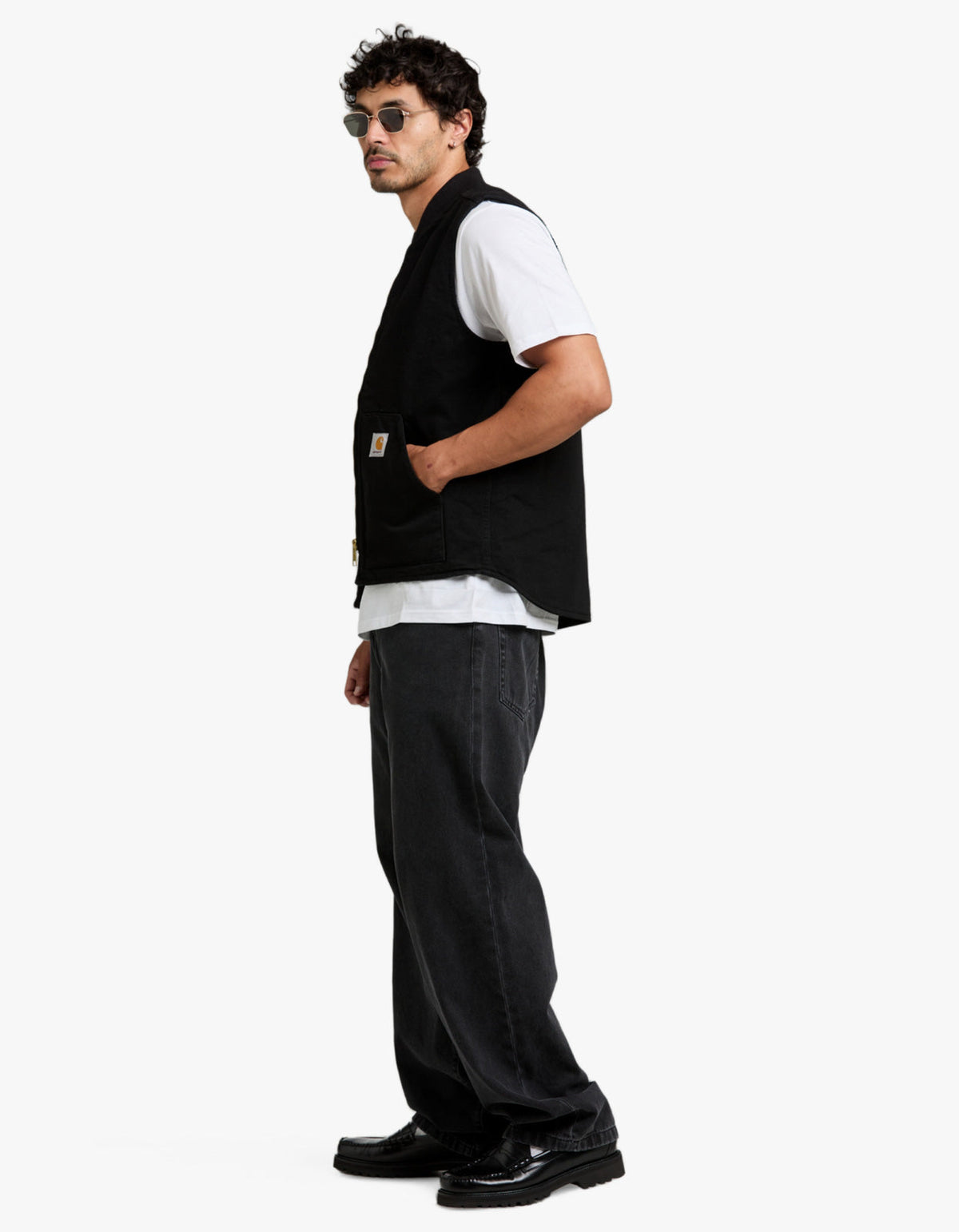 Classic Vest - Black Rinsed