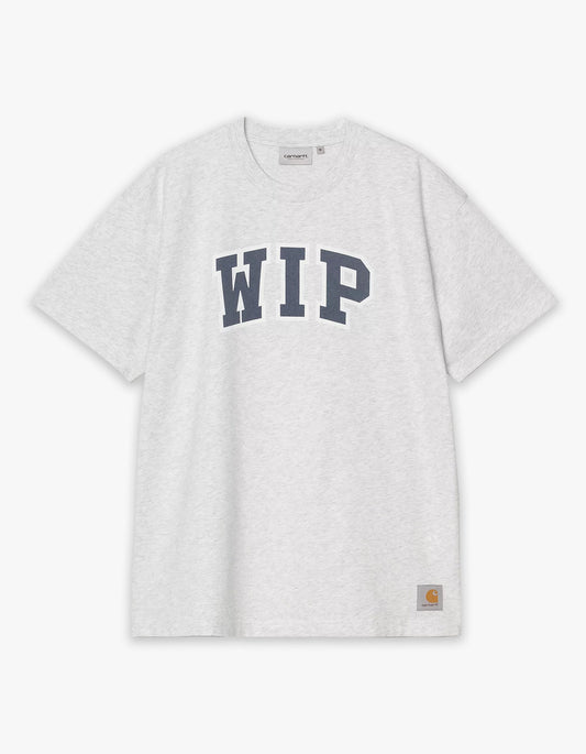 S/S WIP III T Shirt - Ash Heather (Heavy Stone Wash)