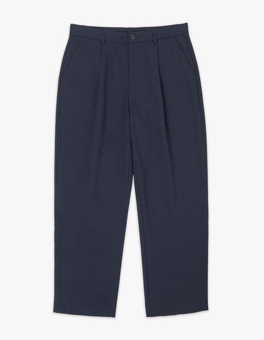 Reale Pleat Pant - Navy