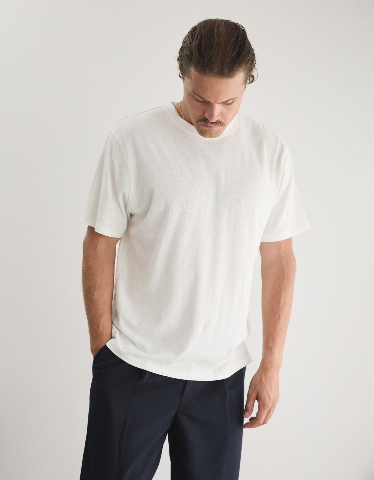 Brera Slub Tee - White