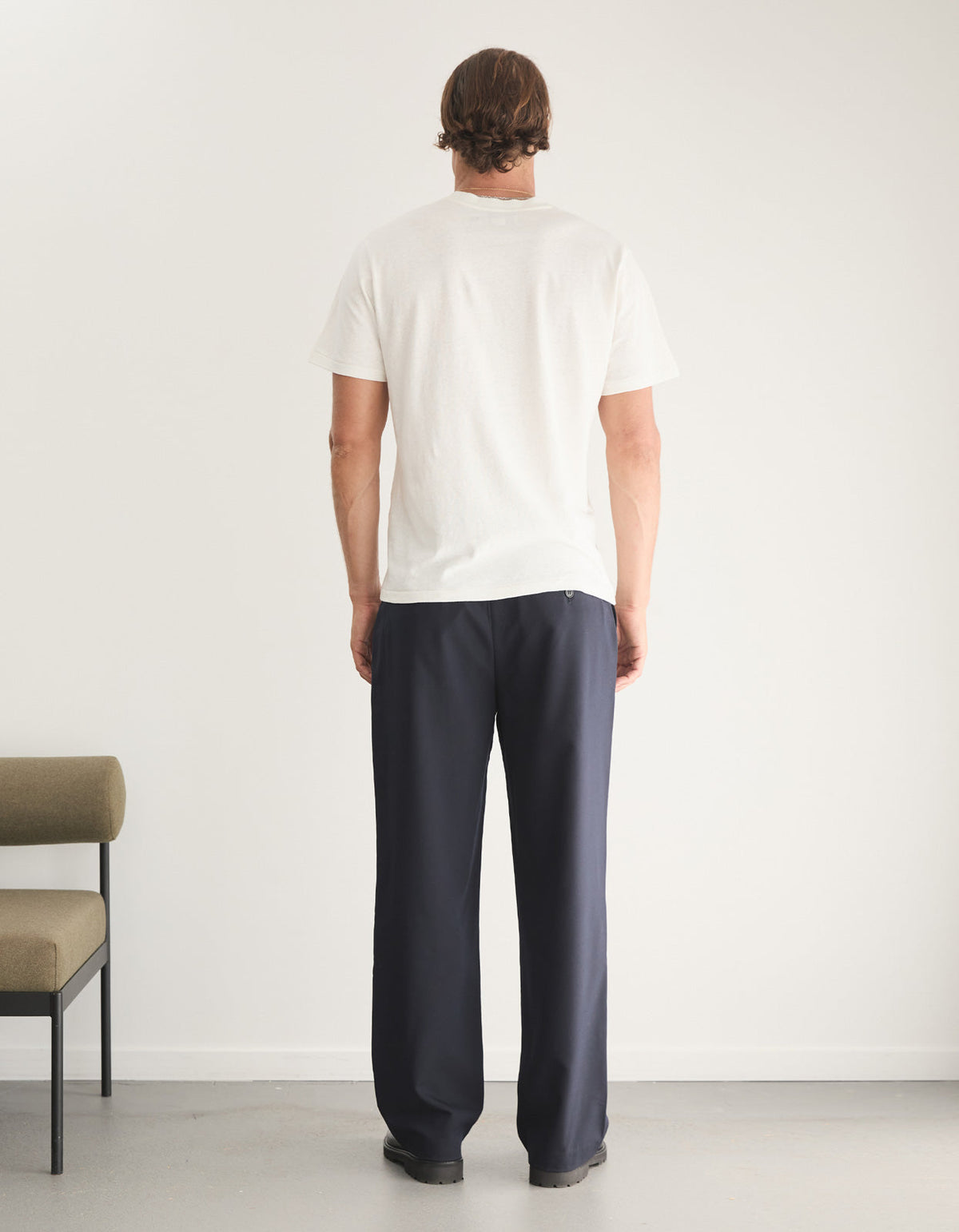 Reale Pleat Pant - Navy