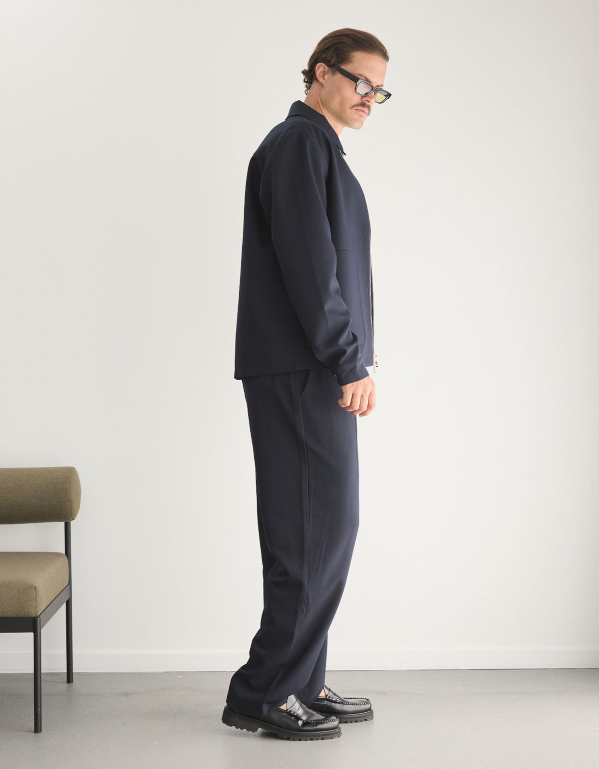 Reale Zip Jacket - Navy