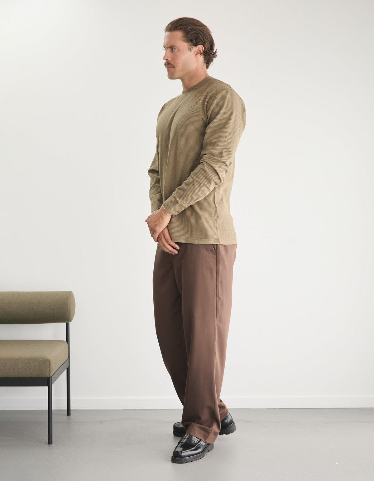 Prescott Waffle - Khaki