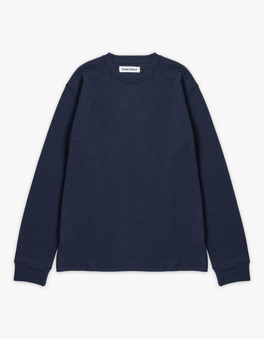 Prescott Waffle - Navy