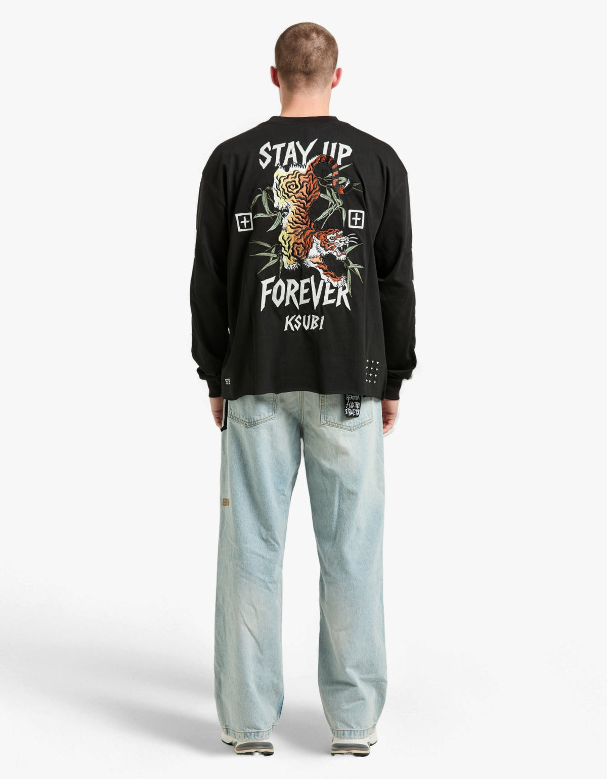 Stay Up Ekcess L/S Tee - Jet Black