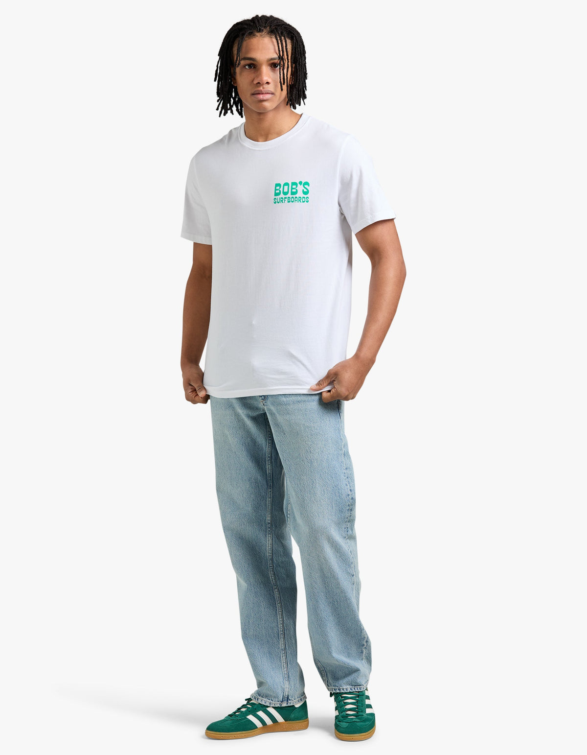 Pinched Rails Tee - White