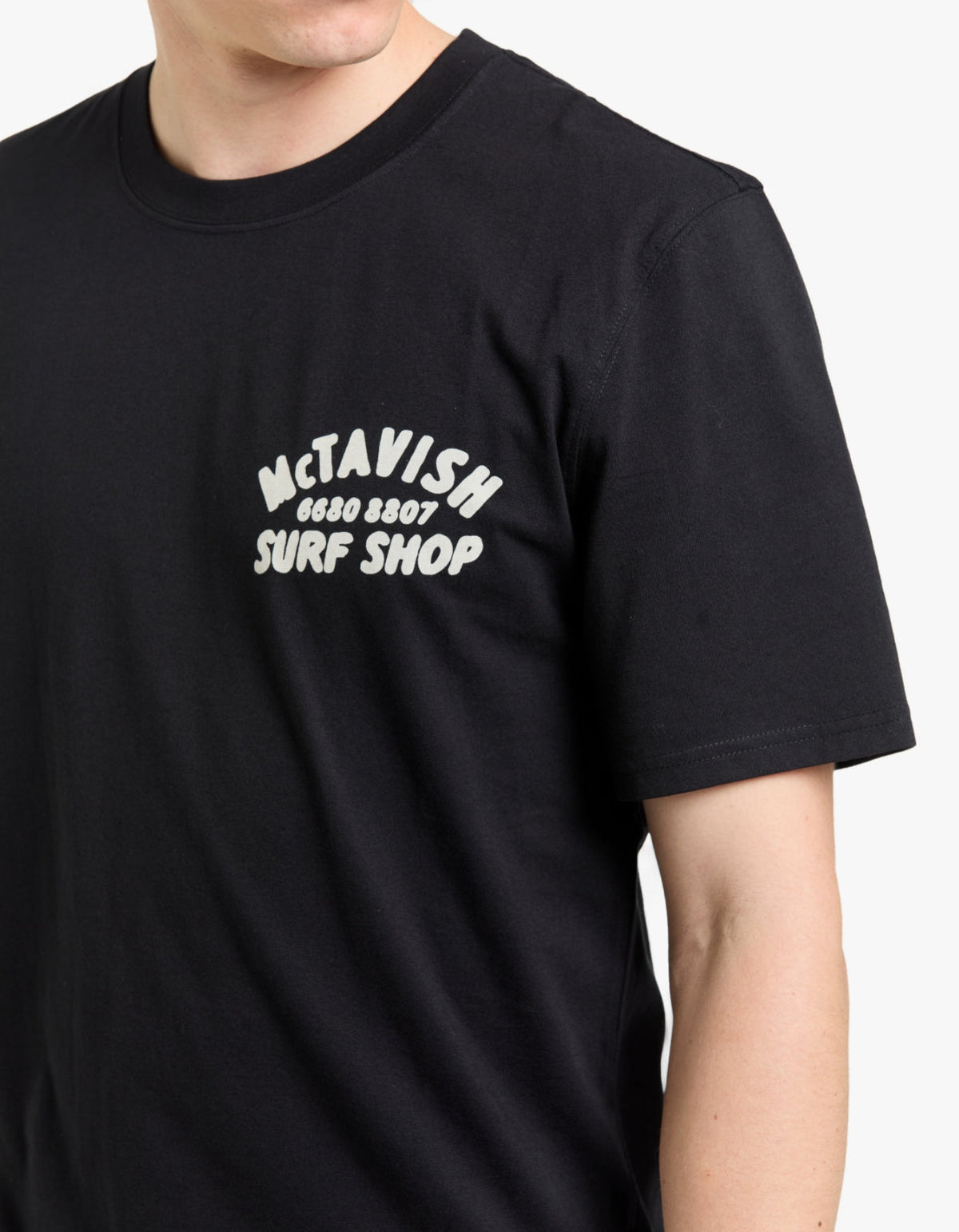 Surf Shop Cafe Tee - Black