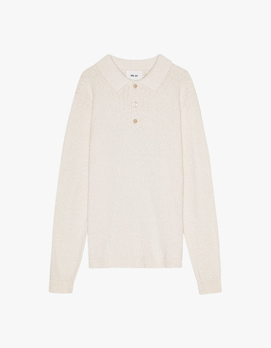 Randy L/S Polo Shirt 6690 - Ecru 020
