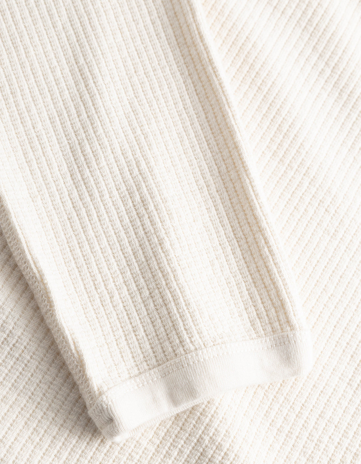 Stevns Cotton Hemp Military Rib L/S T Shirt - Ecru