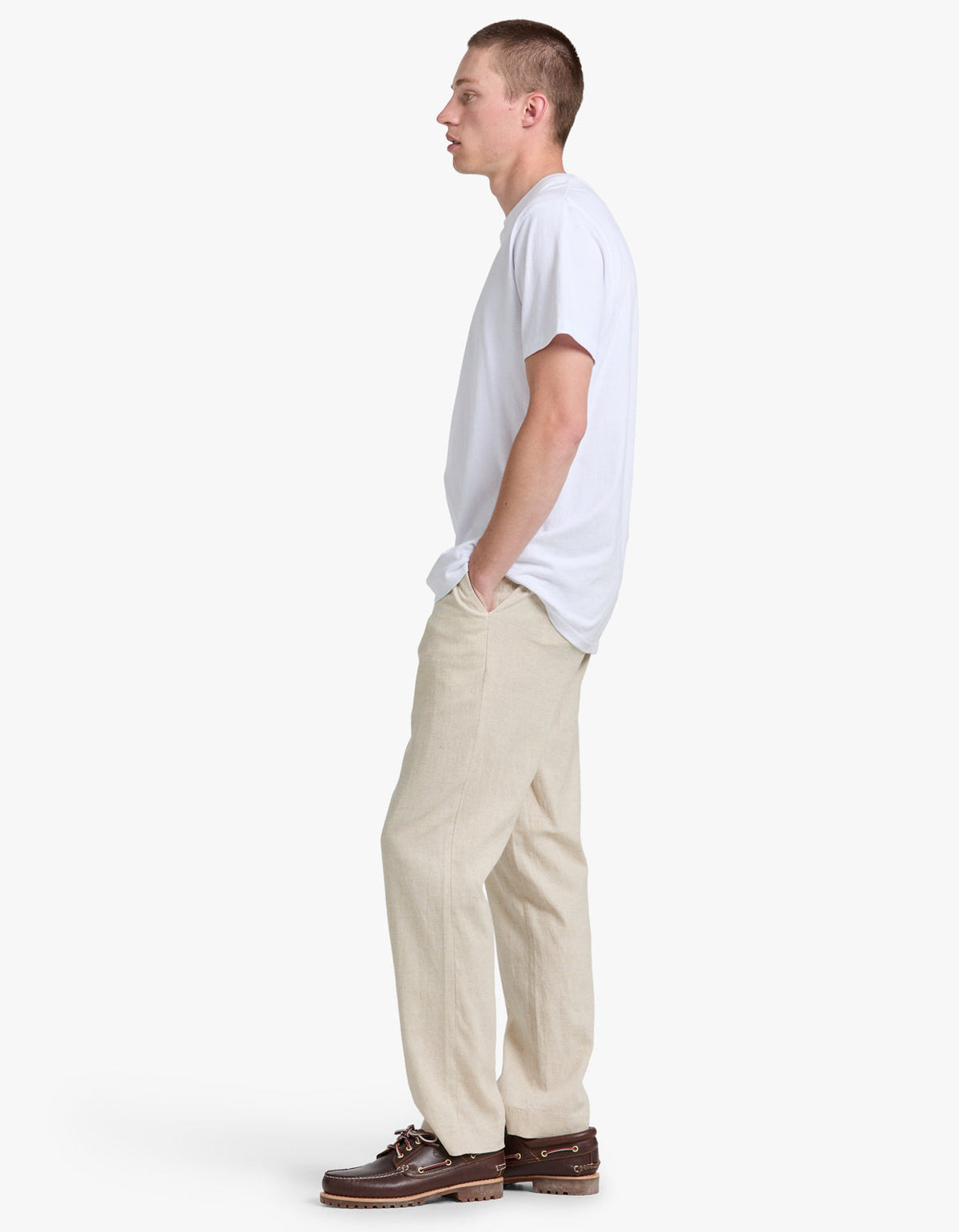 Davis Linen Pant - Oat