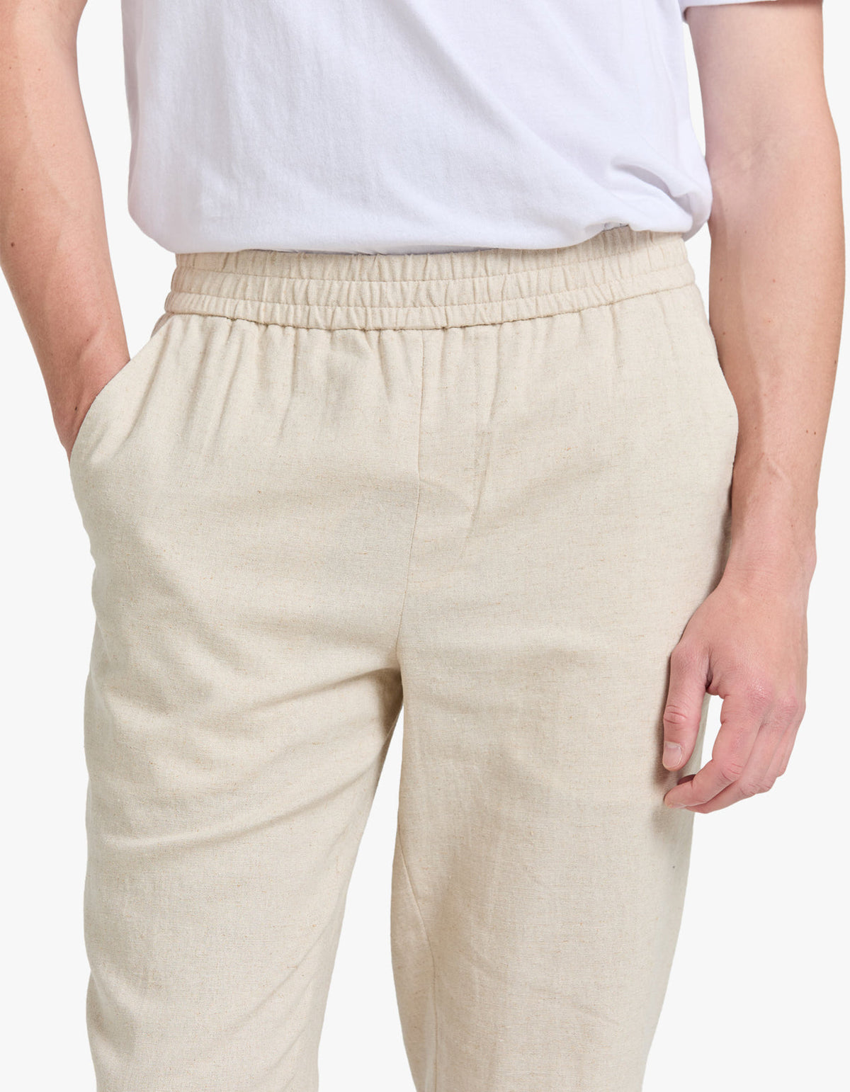 Davis Linen Pant - Oat