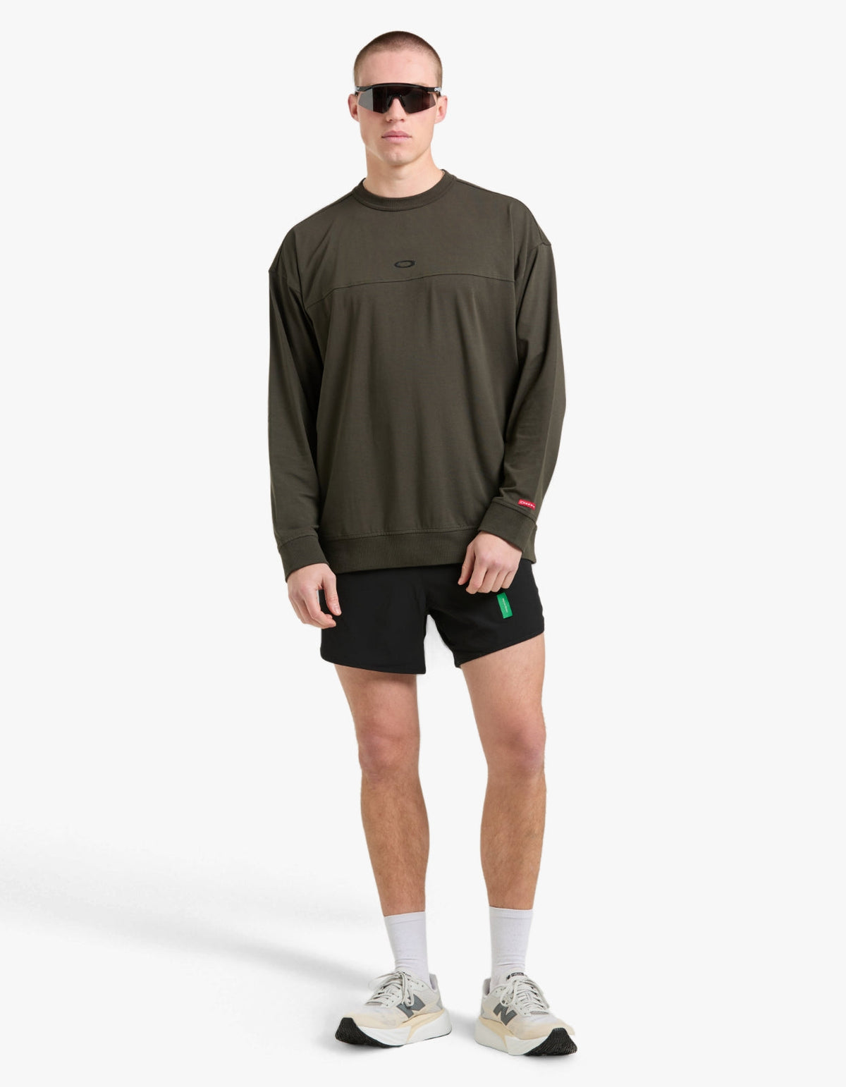 New Retro Fleece L/S Crew 1.0 - Shadow/Black