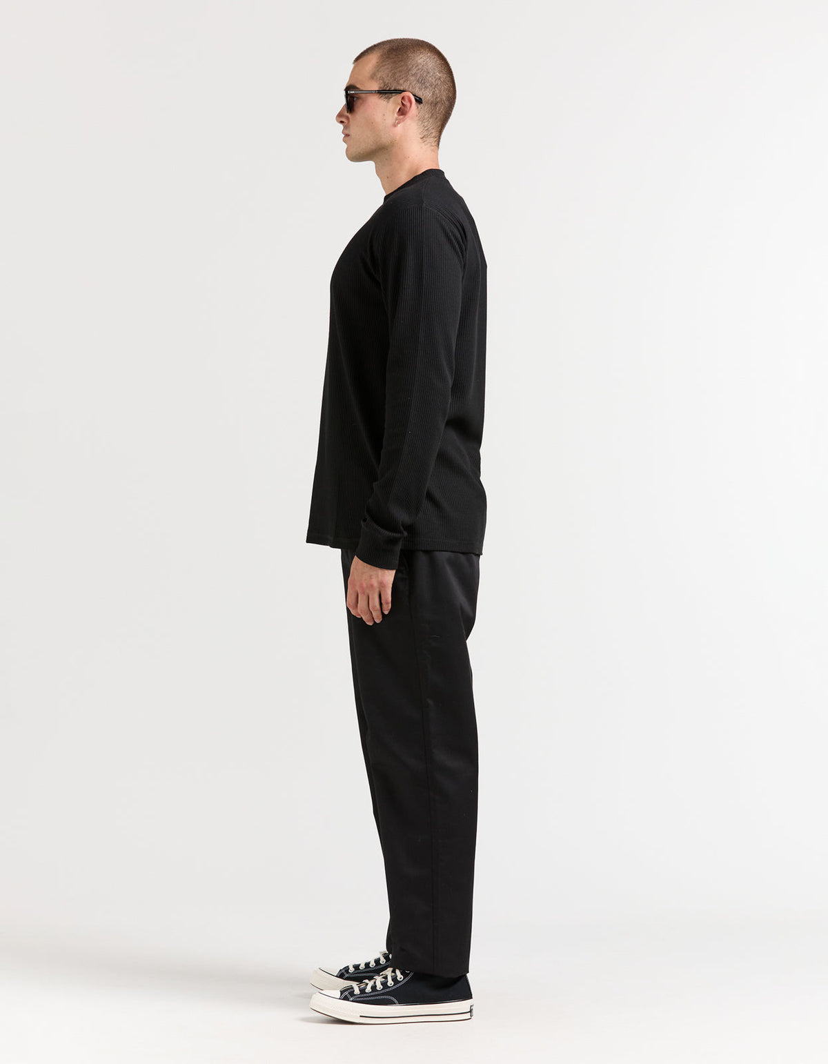 Prescott Waffle - Black