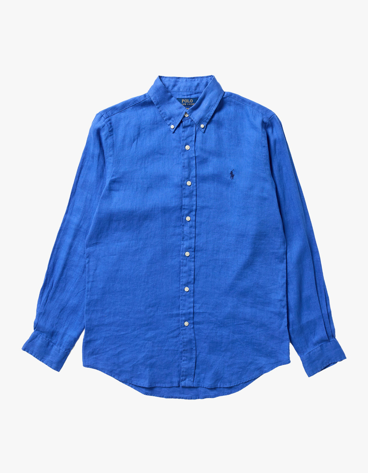Custom Fit Linen Shirt - New Iris Blue