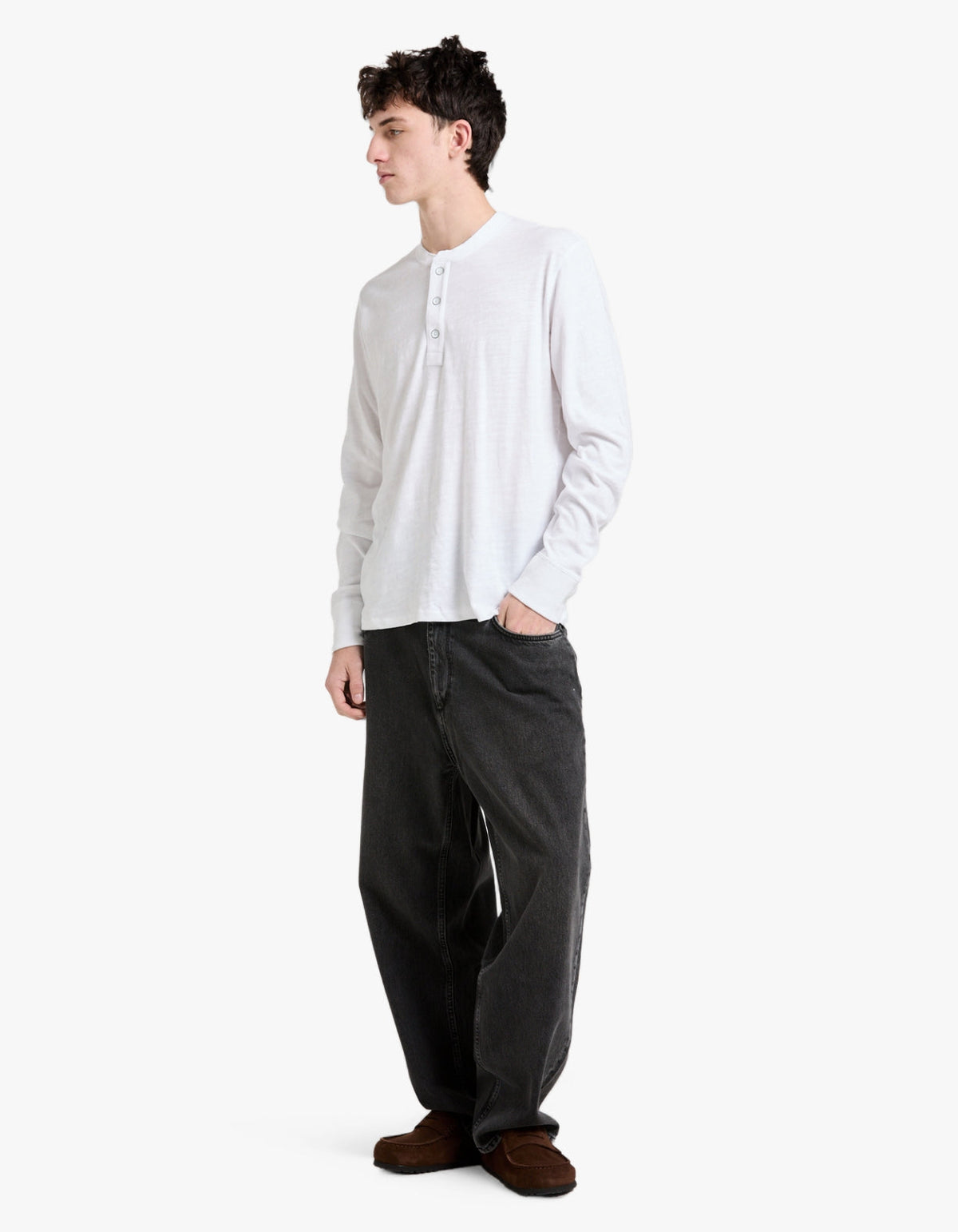 Classic Henley - White