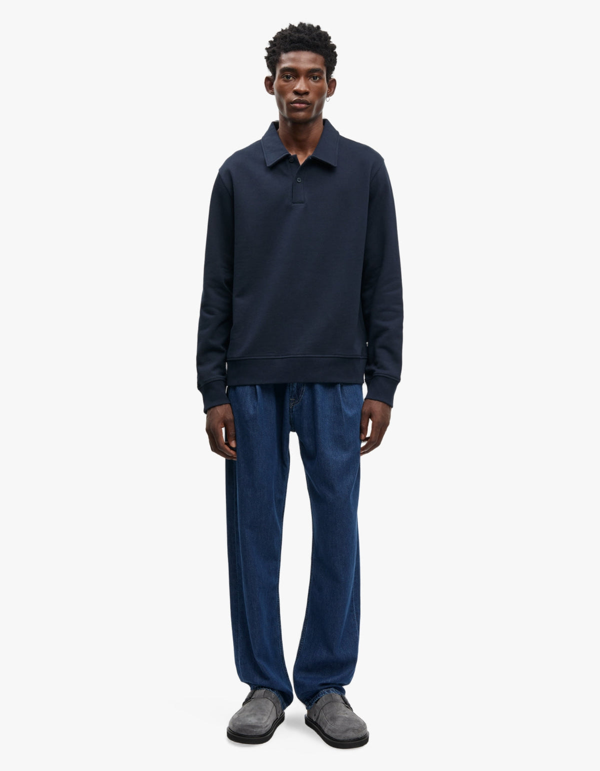 Saroger Pleat Jeans 16014 - Washed Soft Denim