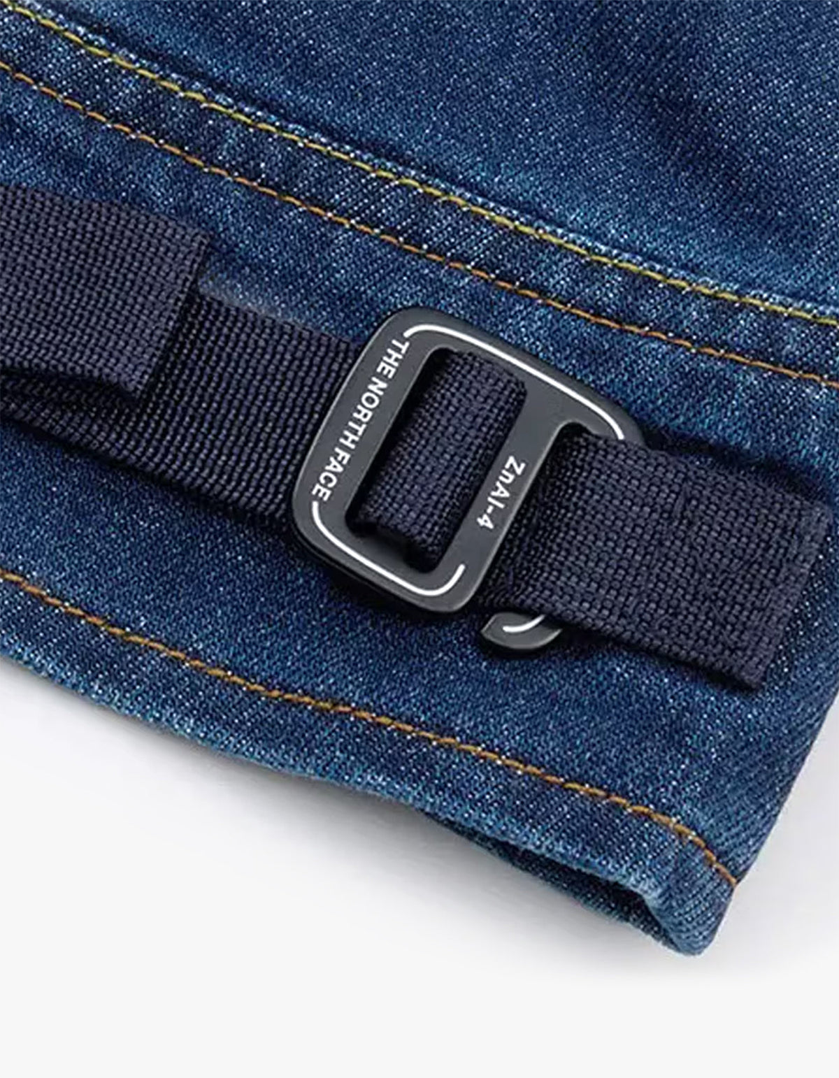 Mens Denim Cordura Jacket - Dark Indigo Denim Wash/Black