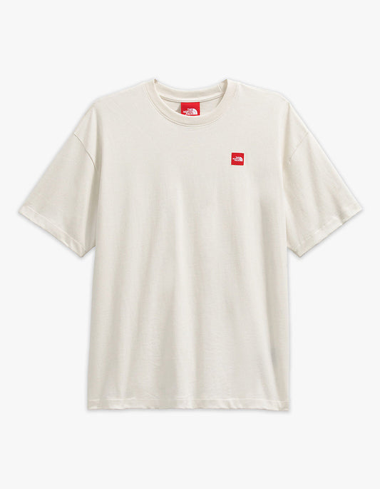 Mens Red Box S/S Tee - White Dune