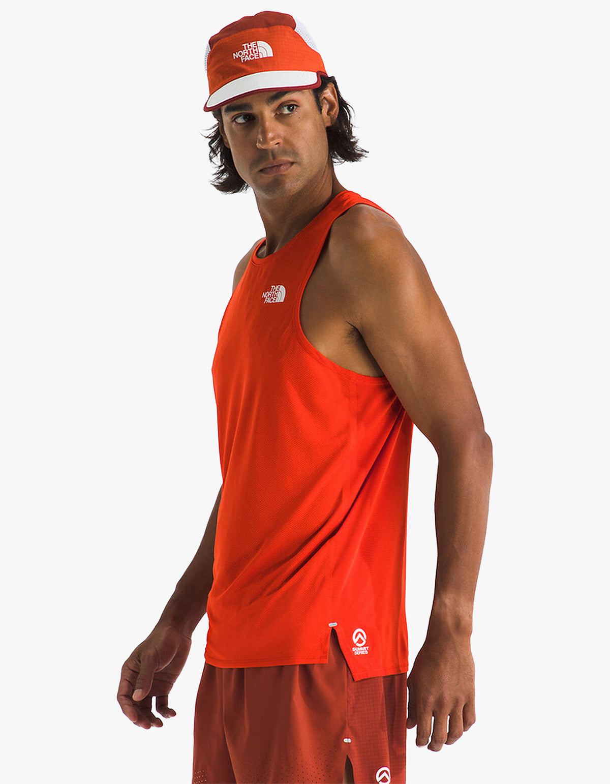 Mens Summit Series High Trail Tank - Lava Red