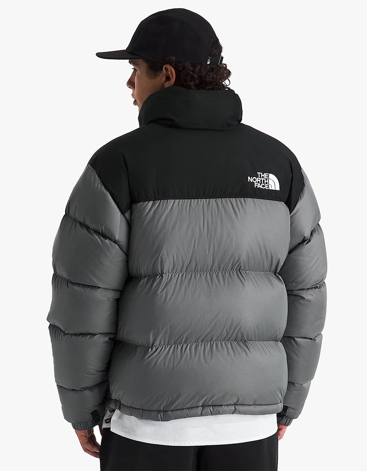 Mens 1996 Retro Nuptse Jacket - Smoked Pearl/TNF Black