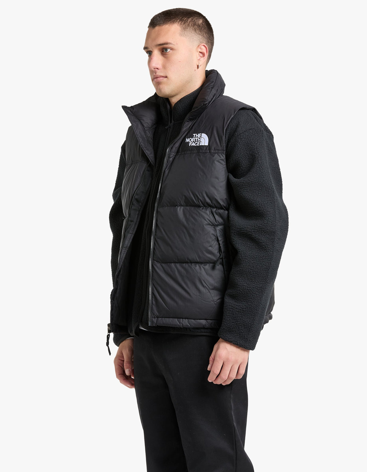 Mens 1996 Retro Nuptse Vest - TNF Black