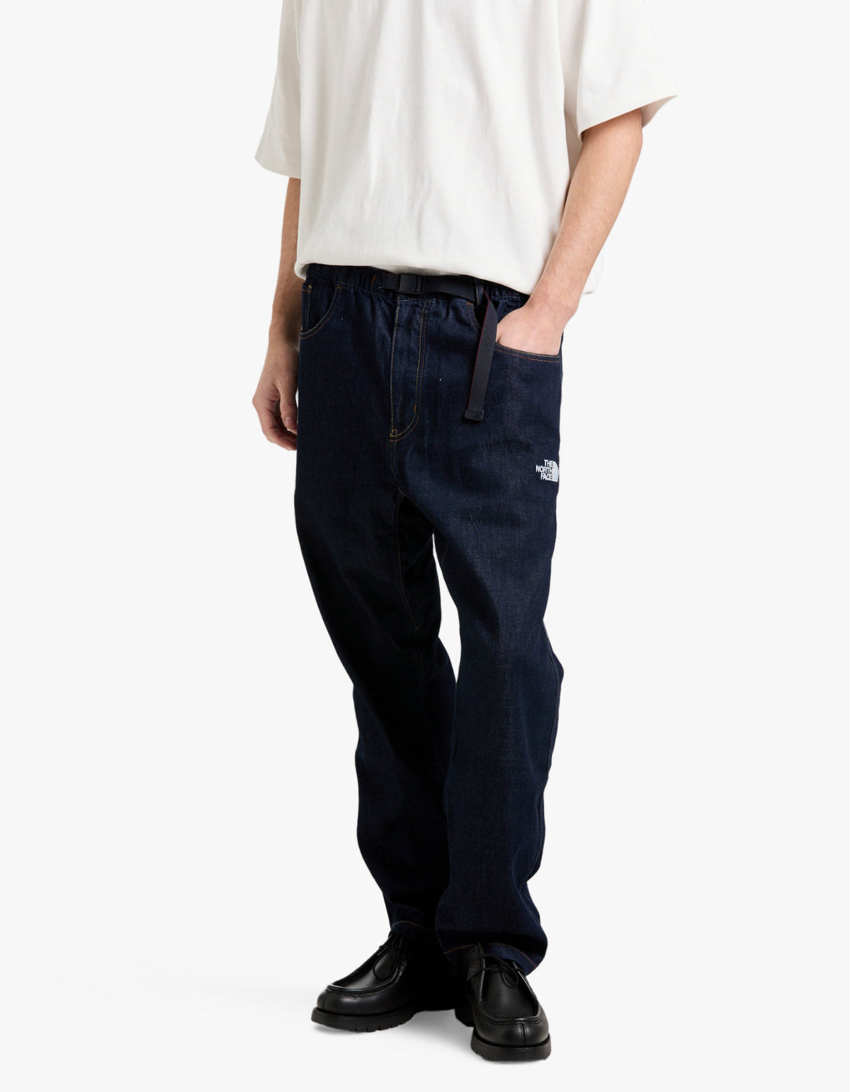 Mens Denim Cordura Pants - Dark Indigo Denim Wash