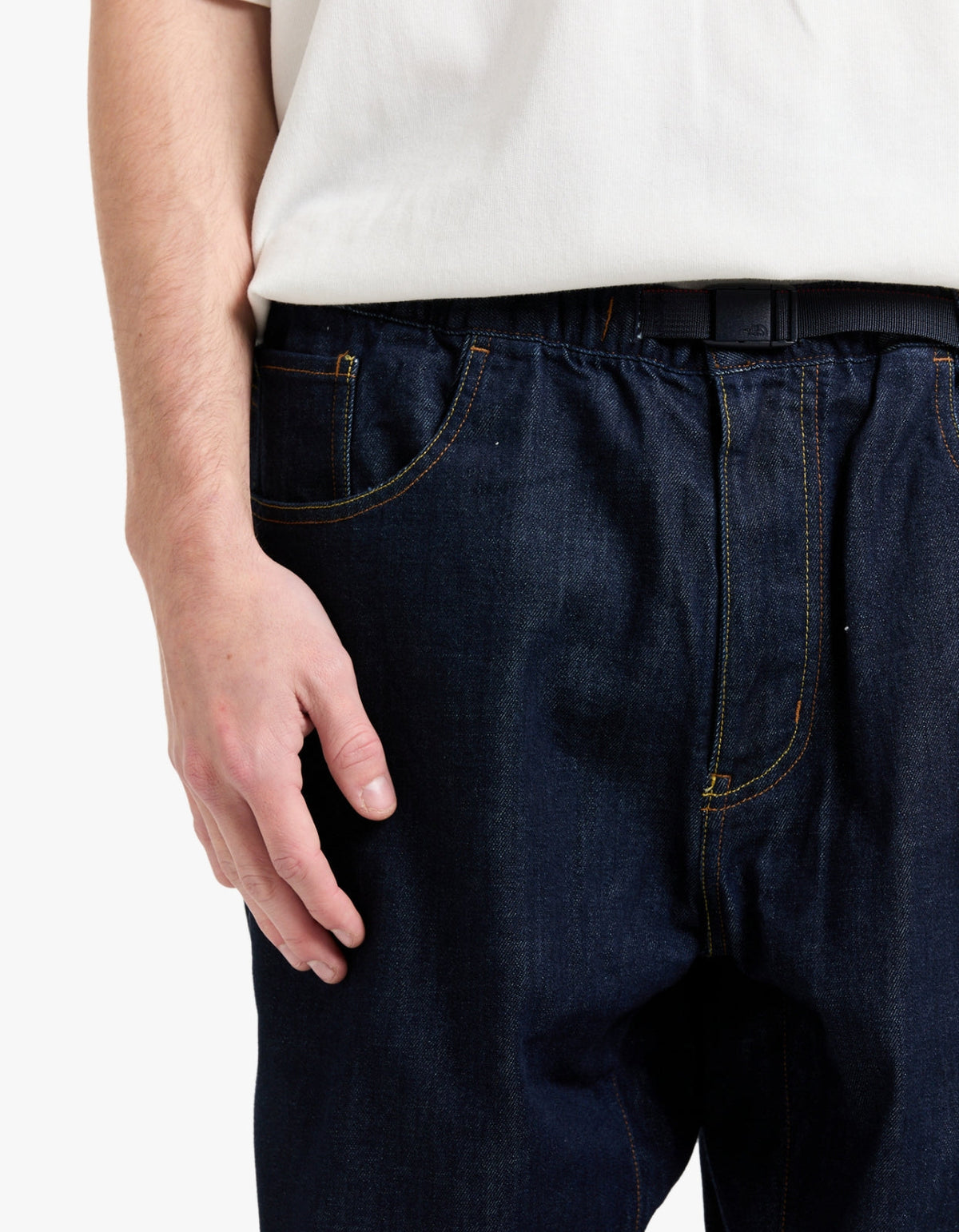 Mens Denim Cordura Pants - Dark Indigo Denim Wash
