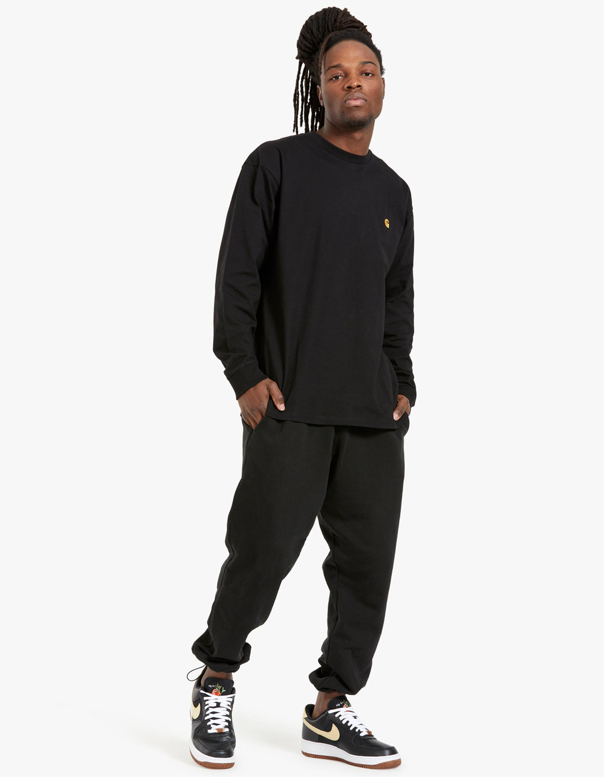 L/S Chase T Shirt - Black/Gold